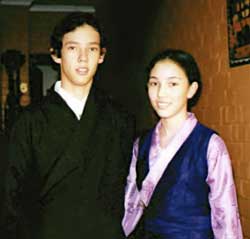 Nawang's two children, Sangye & Tenzin